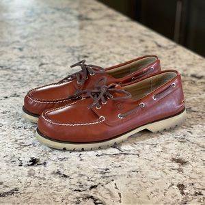 Dark Tan Sperry Top-Sider Boat Shoes